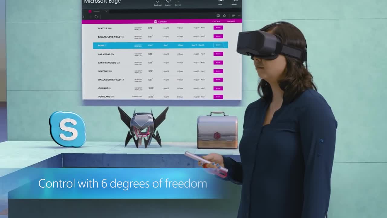 Windows Holographic, realtà mista: VR e AR insieme