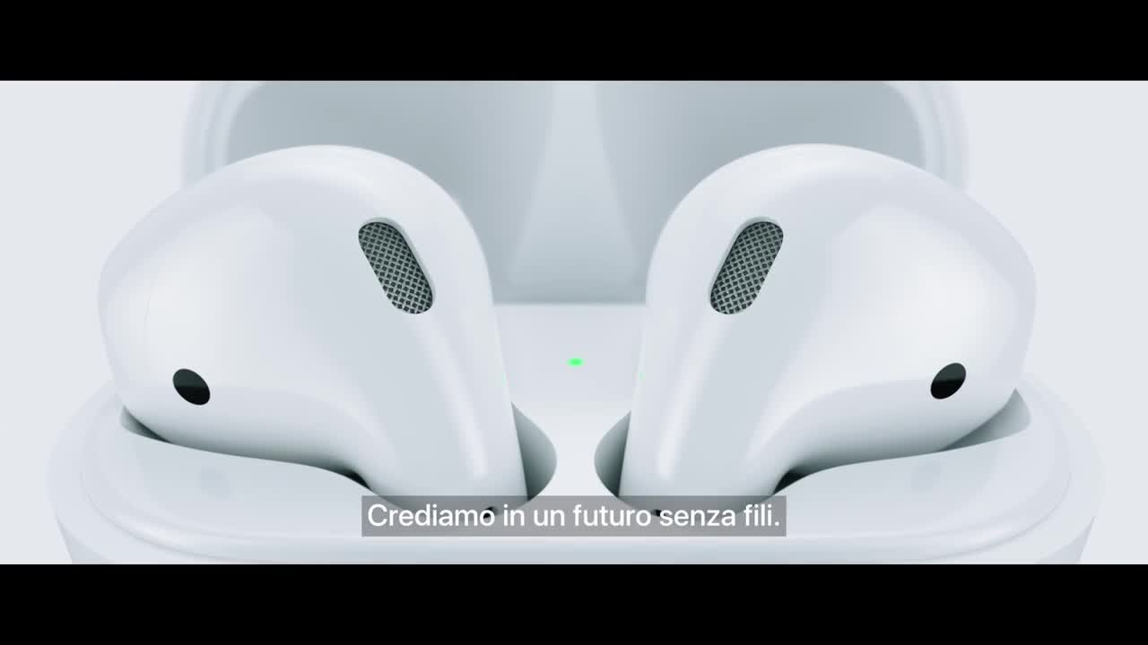 Apple AirPods: cuffie wireless per iPhone 7