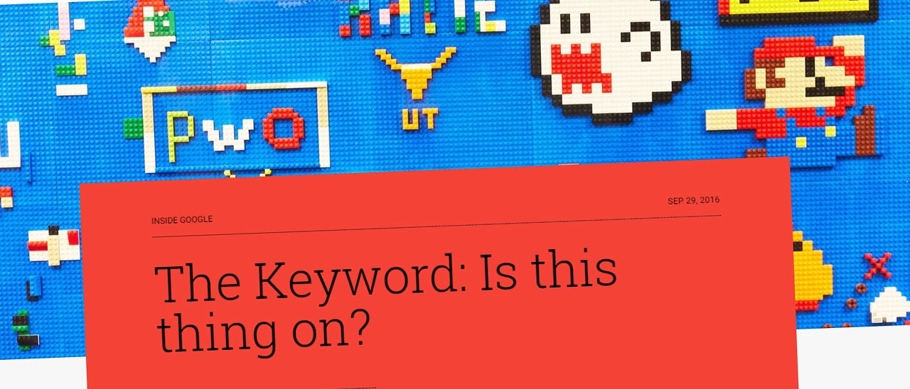blog.google: nasce The Keyword