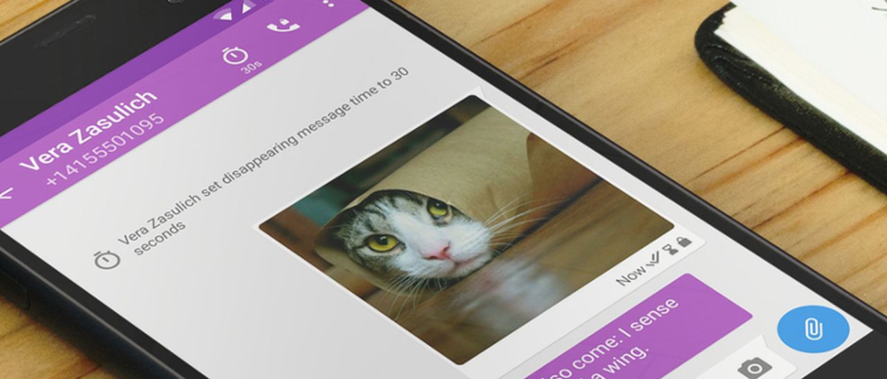 Signal per iOS e Android, messaggi a tempo