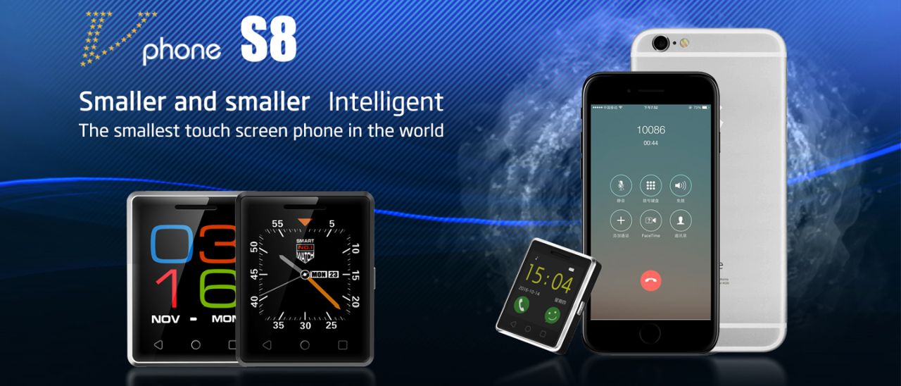 Vphone S8, il più piccolo touch phone del mondo