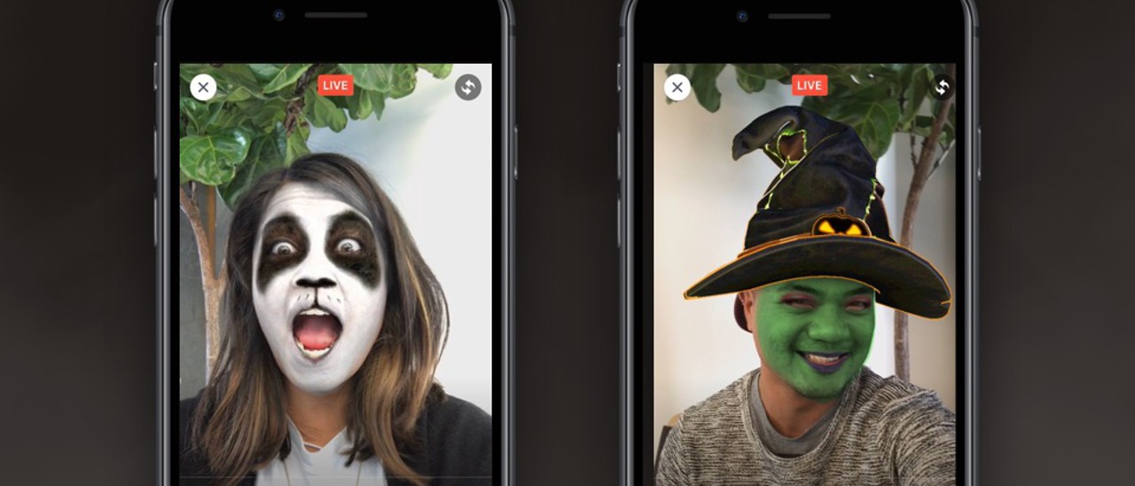 Facebook Live: arrivano le maschere per Halloween