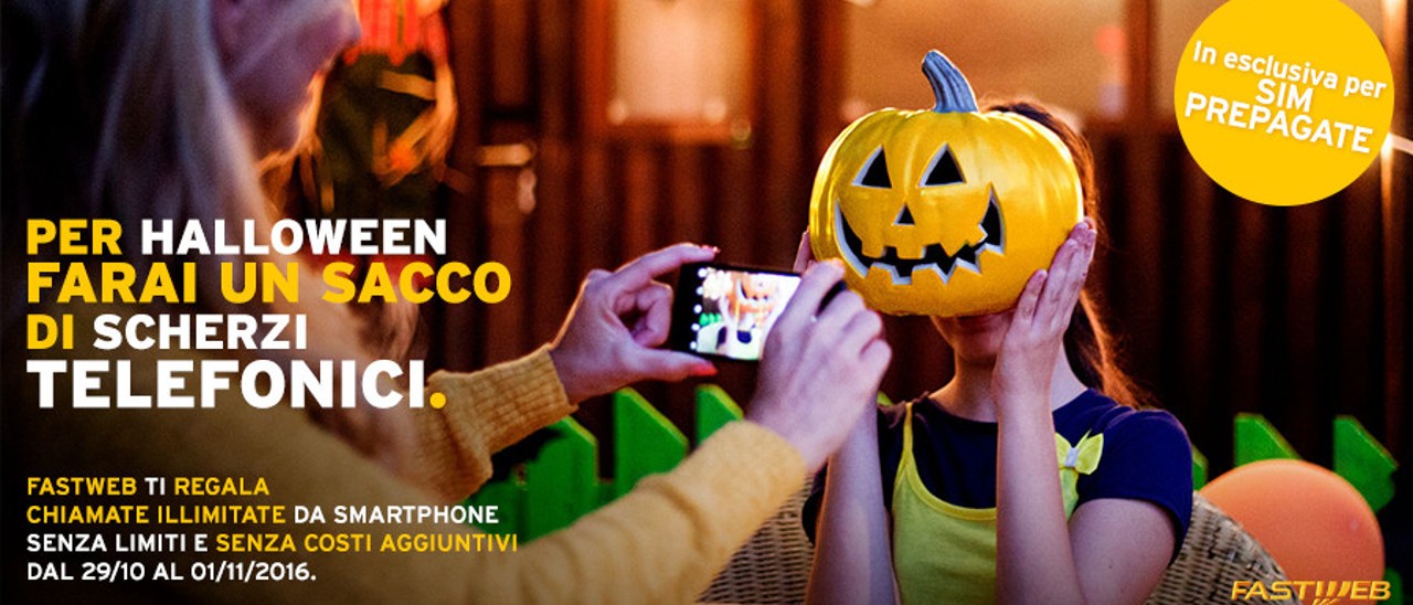 Fastweb Mobile, chiamate gratuite per Halloween
