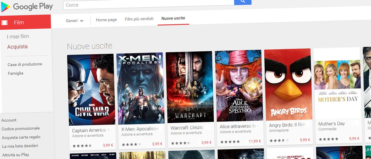 Google Play: arrivano i film in Ultra HD