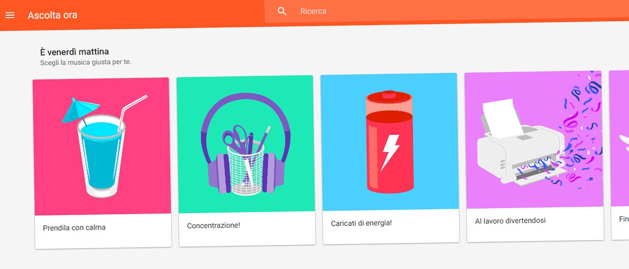 Google Play Musica: playlist contestuali in Italia