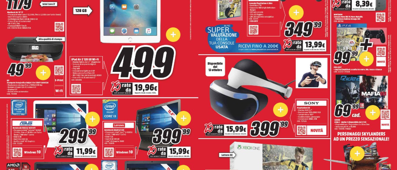 Volantino MediaWorld, c'è un regalo per i clienti