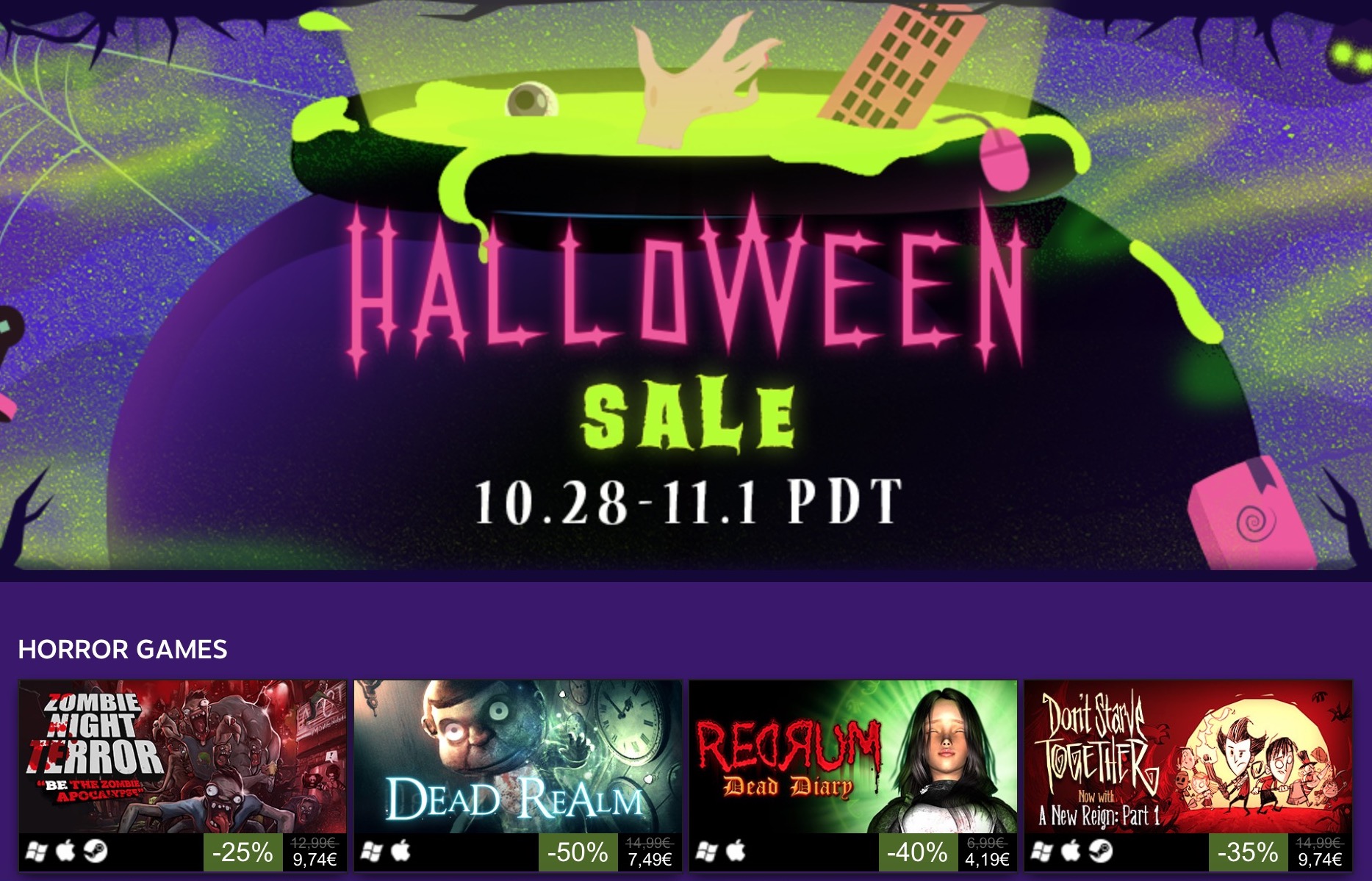Saldi di Halloween 2016, al via su Steam le offerte PC