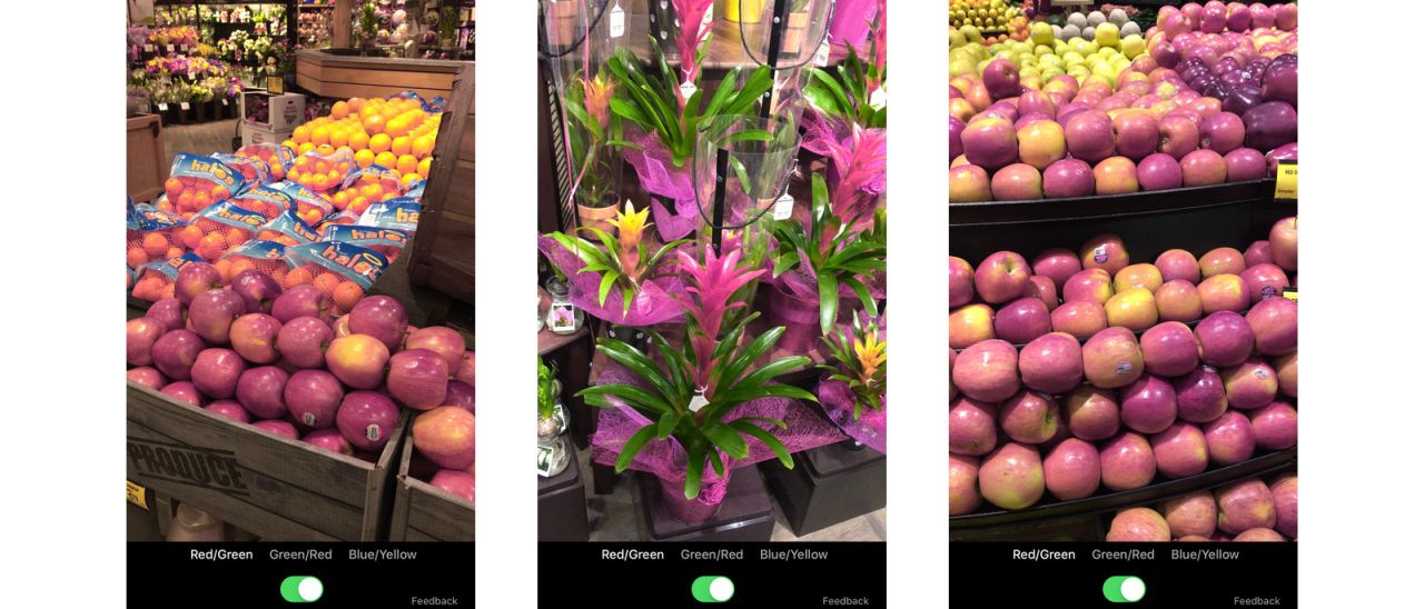 Color Binoculars, app per daltonici su iOS