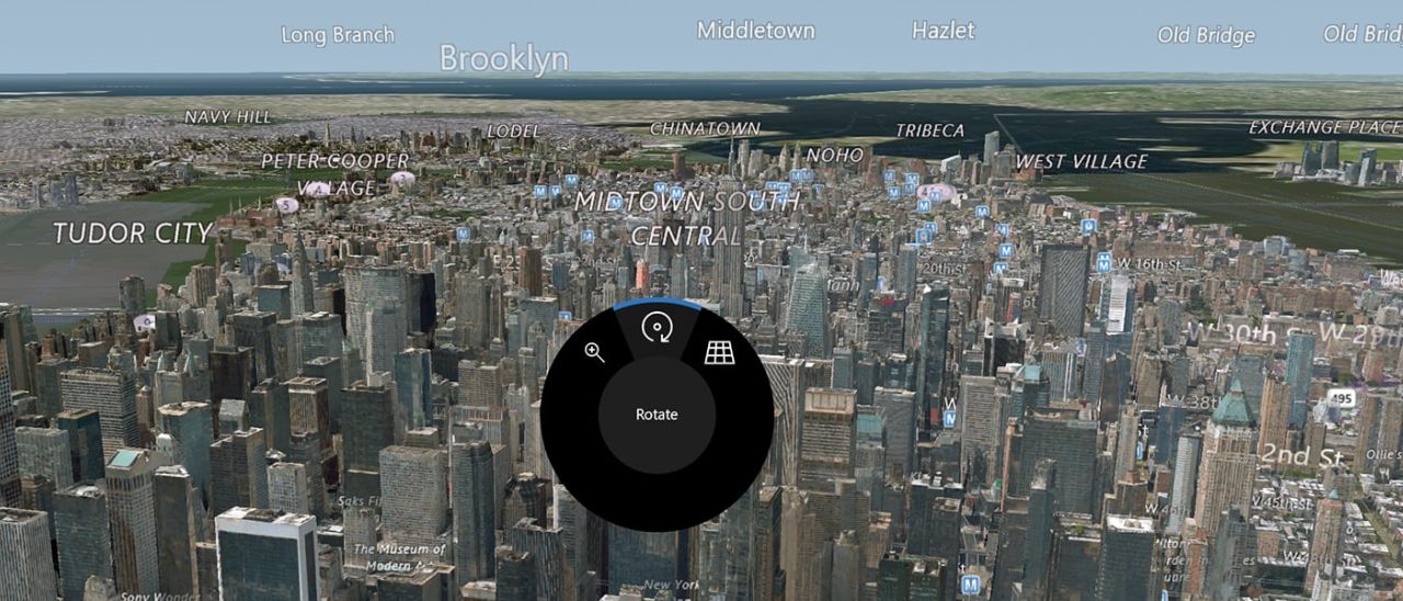 Windows 10 Maps supporta il Surface Dial
