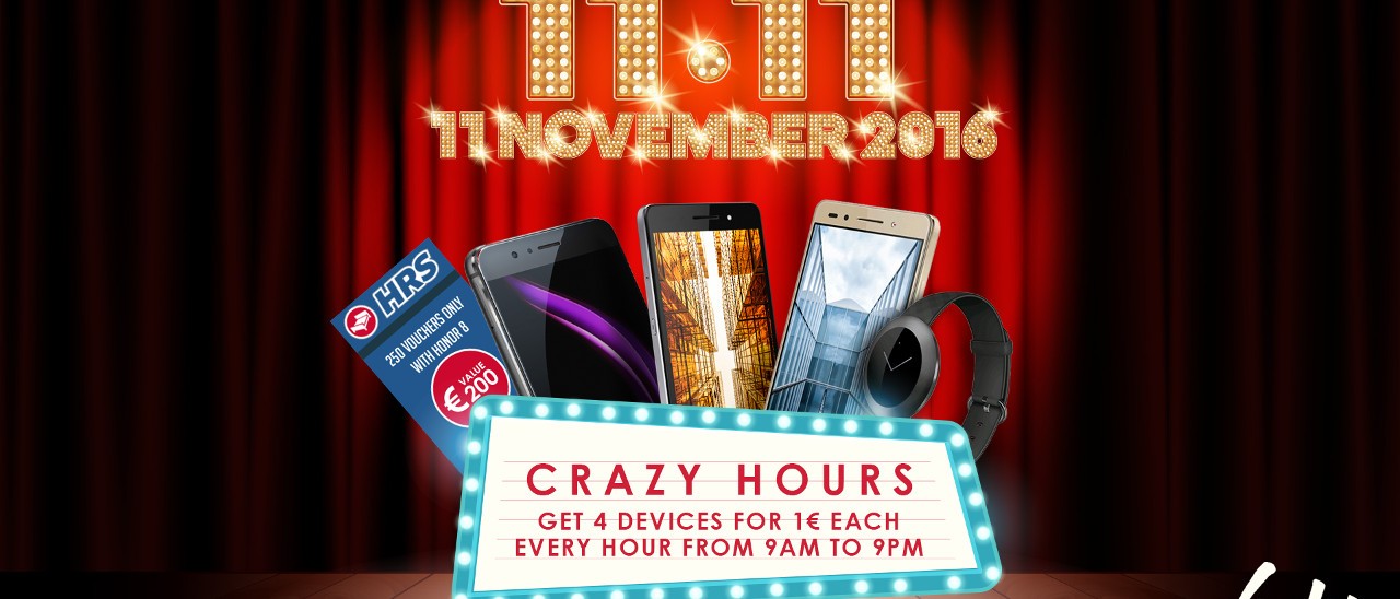 Honor, smartphone ad 1 euro l'11 novembre