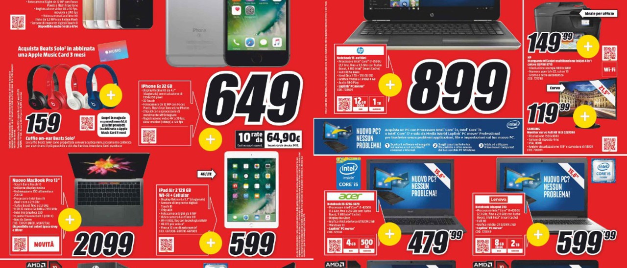 MediaWorld, Cyber Monday e nuovo volantino