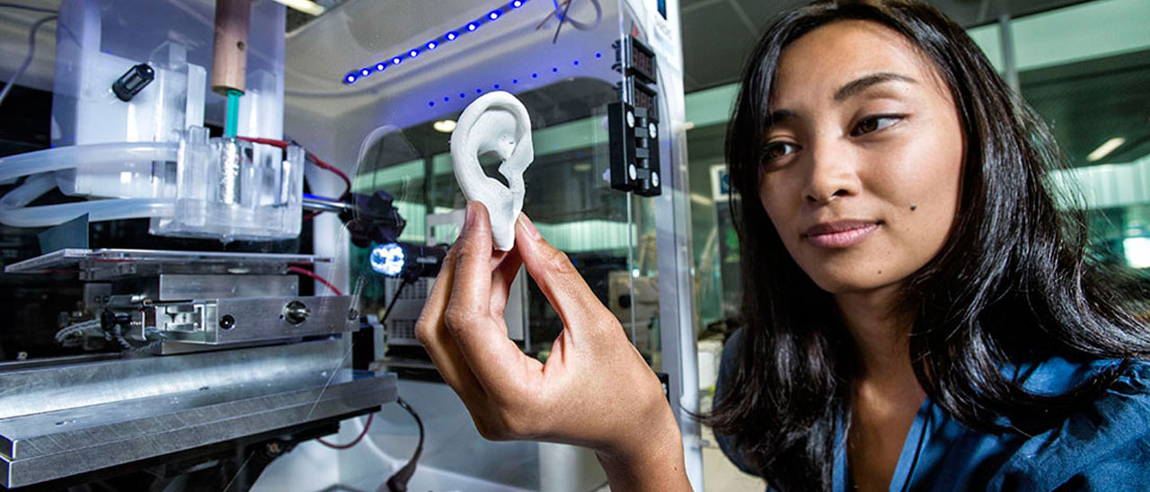 Stampanti 3D per cartilagine, ossa e tessuti umani