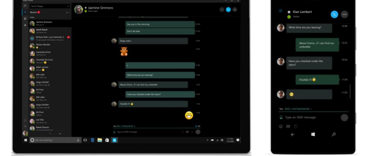 Skype per Windows 10, arrivano gli SMS