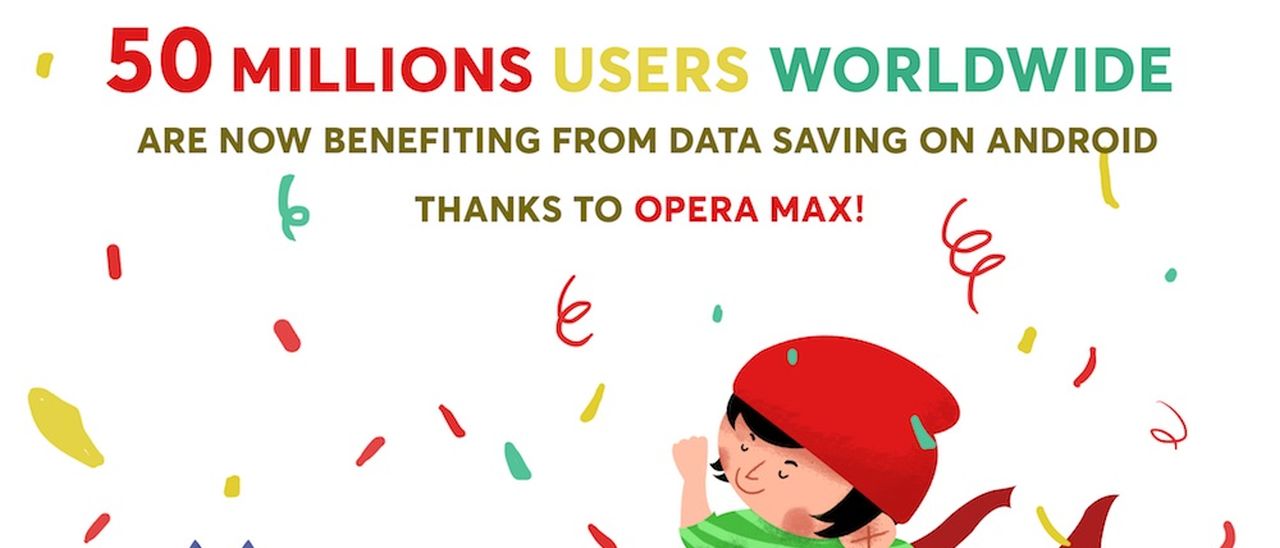 Opera Max raggiunge i 50 milioni di utenti