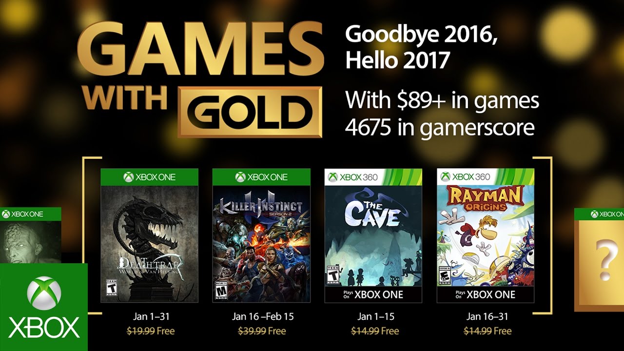 Games With Gold | giochi gratuiti | Xbox One e Xbox 360 | gennaio 2017