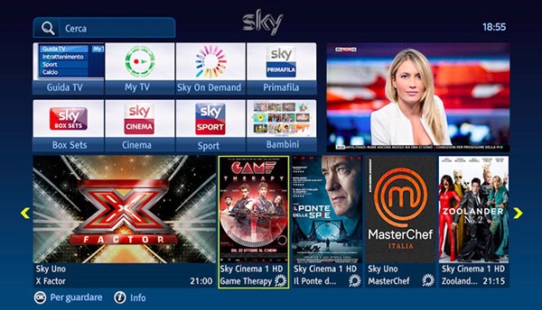 Sky Home Page