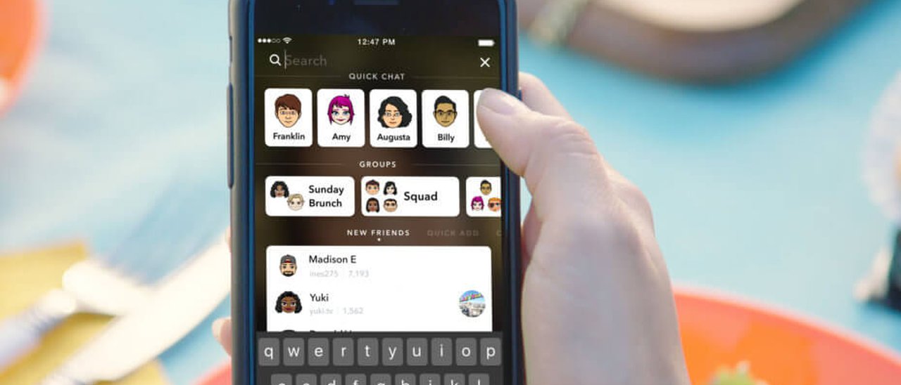 Snapchat, nuova interfaccia con ricerca universale