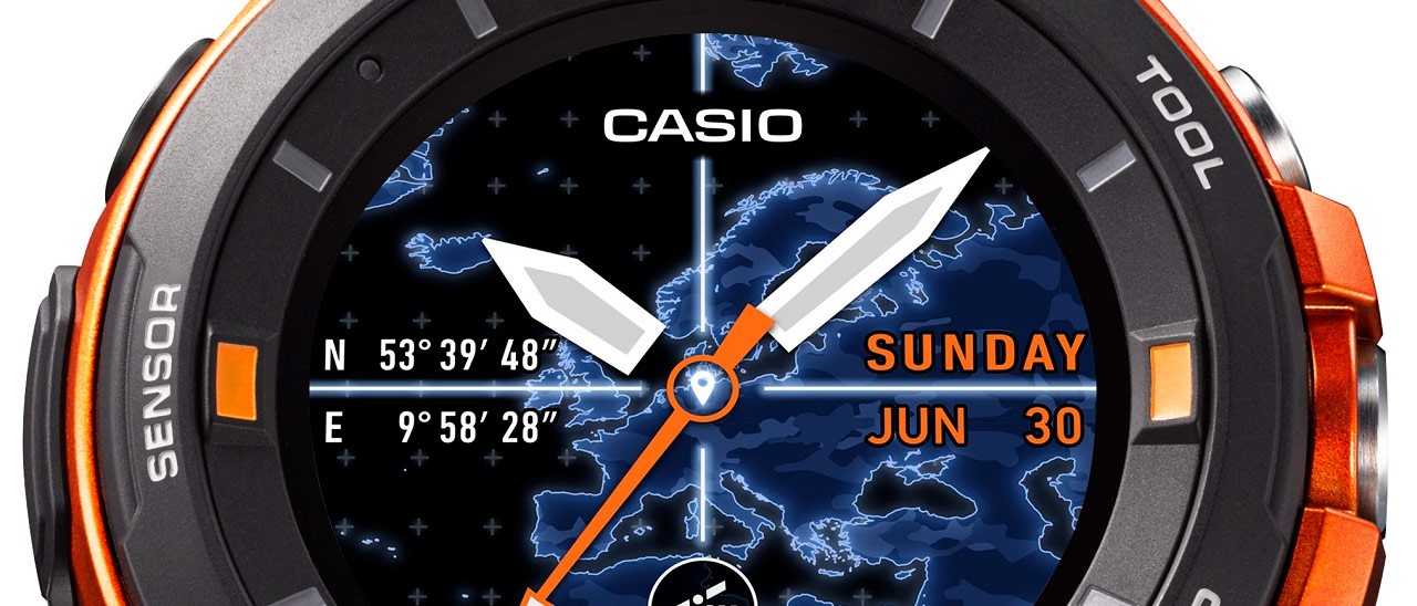 CES 2017: Casio WSD-F20 con Android Wear 2.0 e GPS