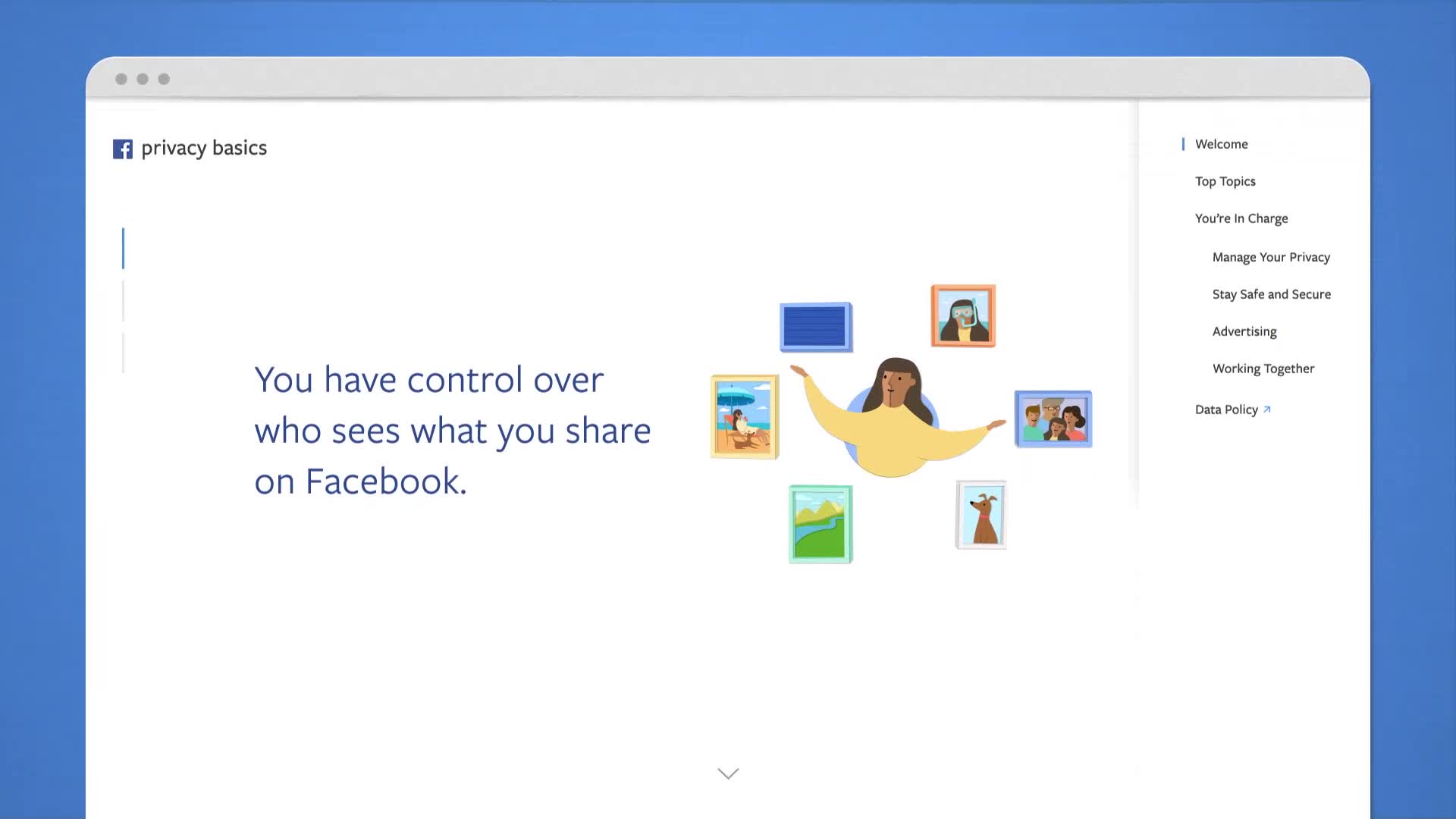 Facebook migliora il portale Privacy Basics