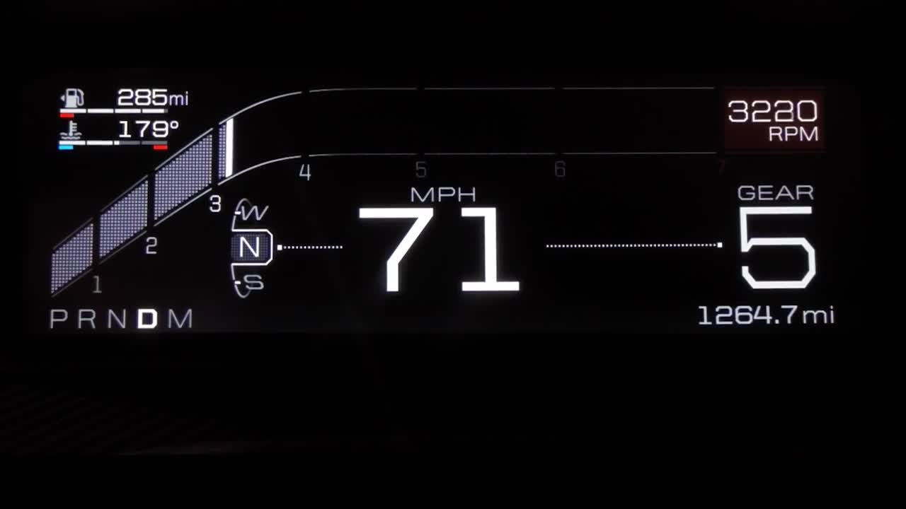 Cinque modalità di guida per la supercar Ford GT
