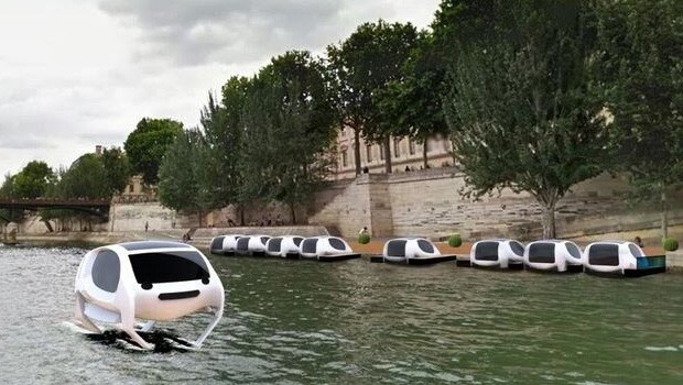 Un render per i mezzi di SeaBubbles