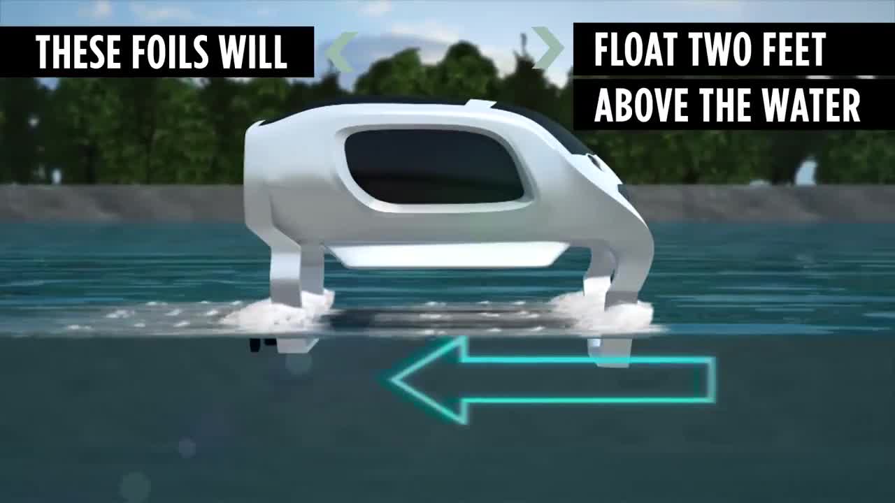 SeaBubbles: trasporto 100% elettrico a pelo d'acqua