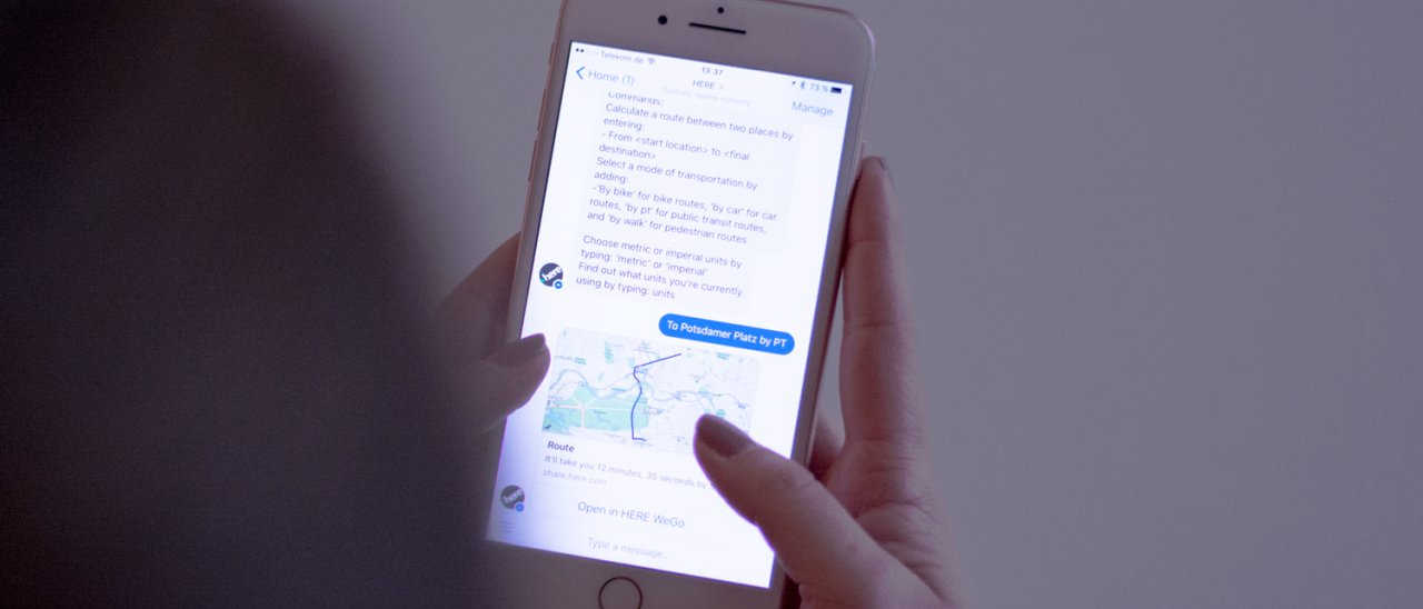 HERE crea un bot per Facebook Messenger