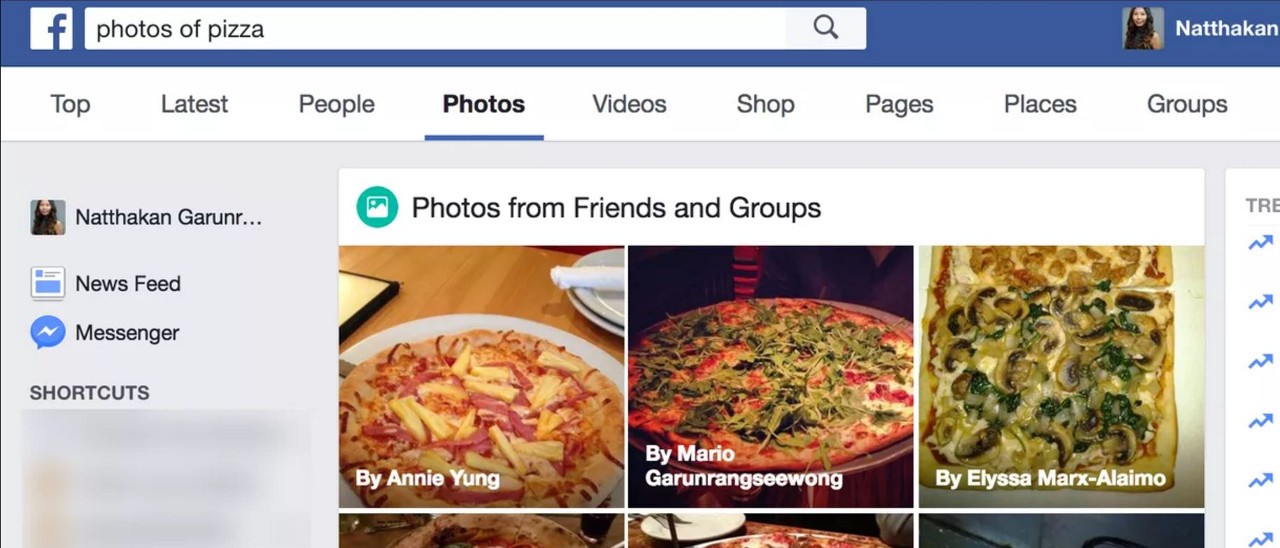 Facebook, le immagini si trovano con una parola