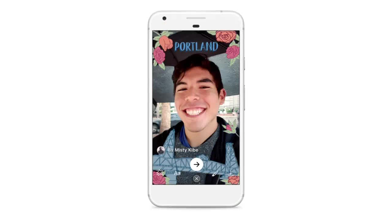 Facebook, la piattaforma Effetti della Fotocamera