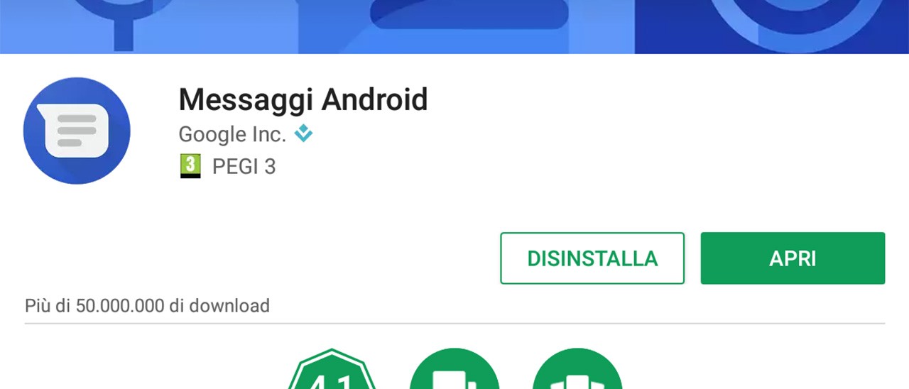 Google: Messenger diventa Messaggi Android