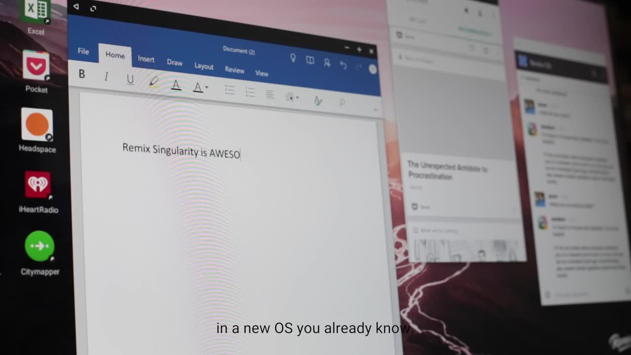 Remix OS for mobile: la funzionalità Singularity