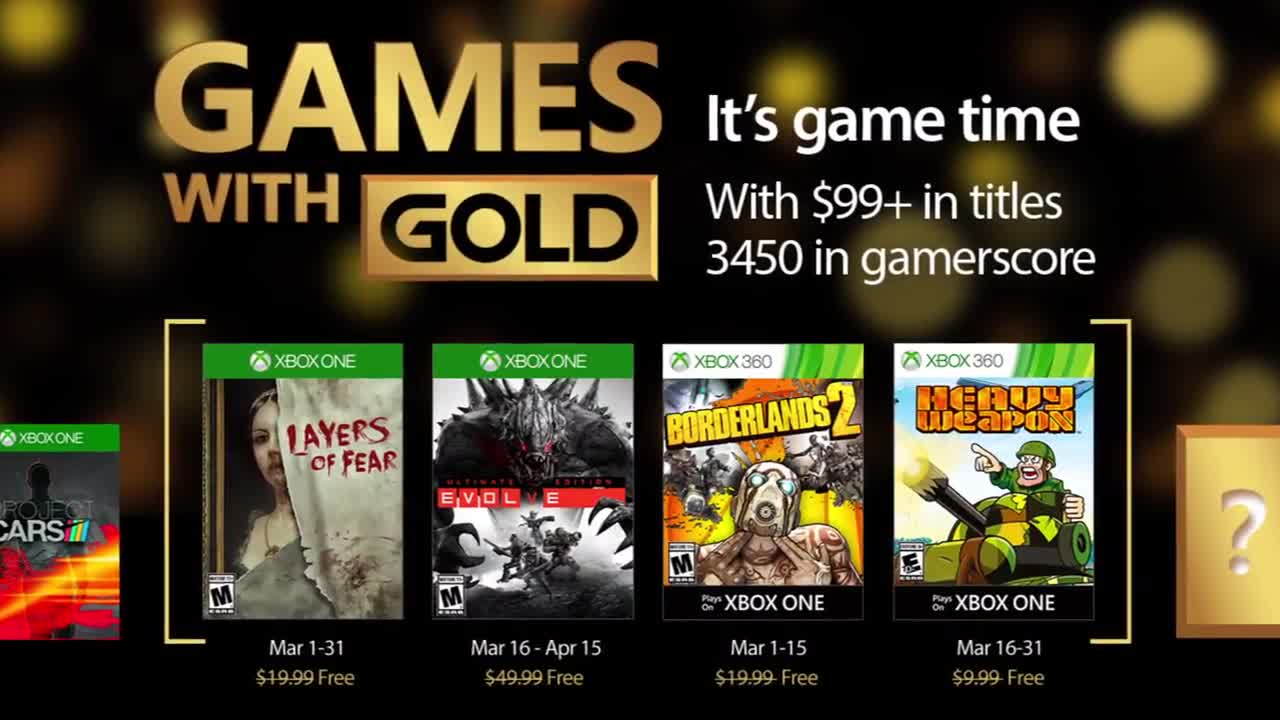 Xbox Games With Gold: i giochi gratis di marzo