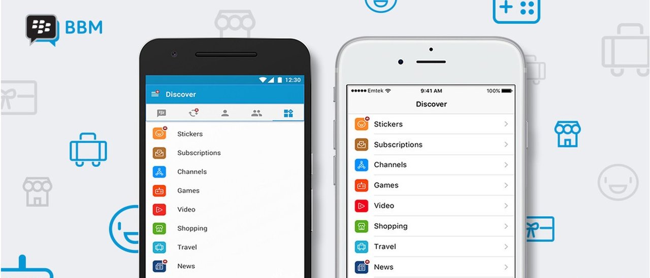 BBM per iOS e Android, nuovo design e chatbot