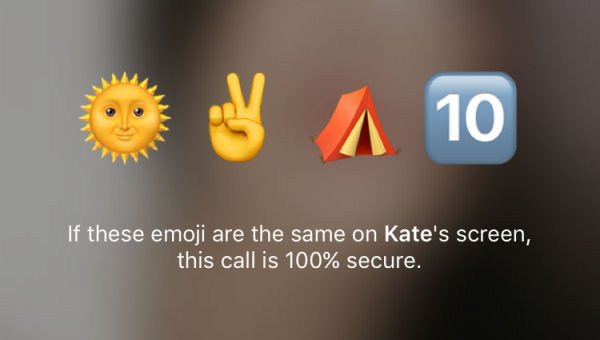 Telegram - Emoji per chiamate vocali cifrate