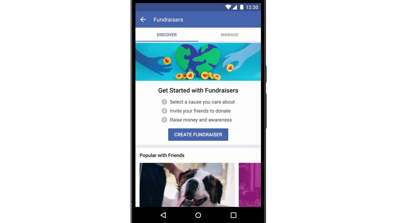 La raccolta fondi su Facebook