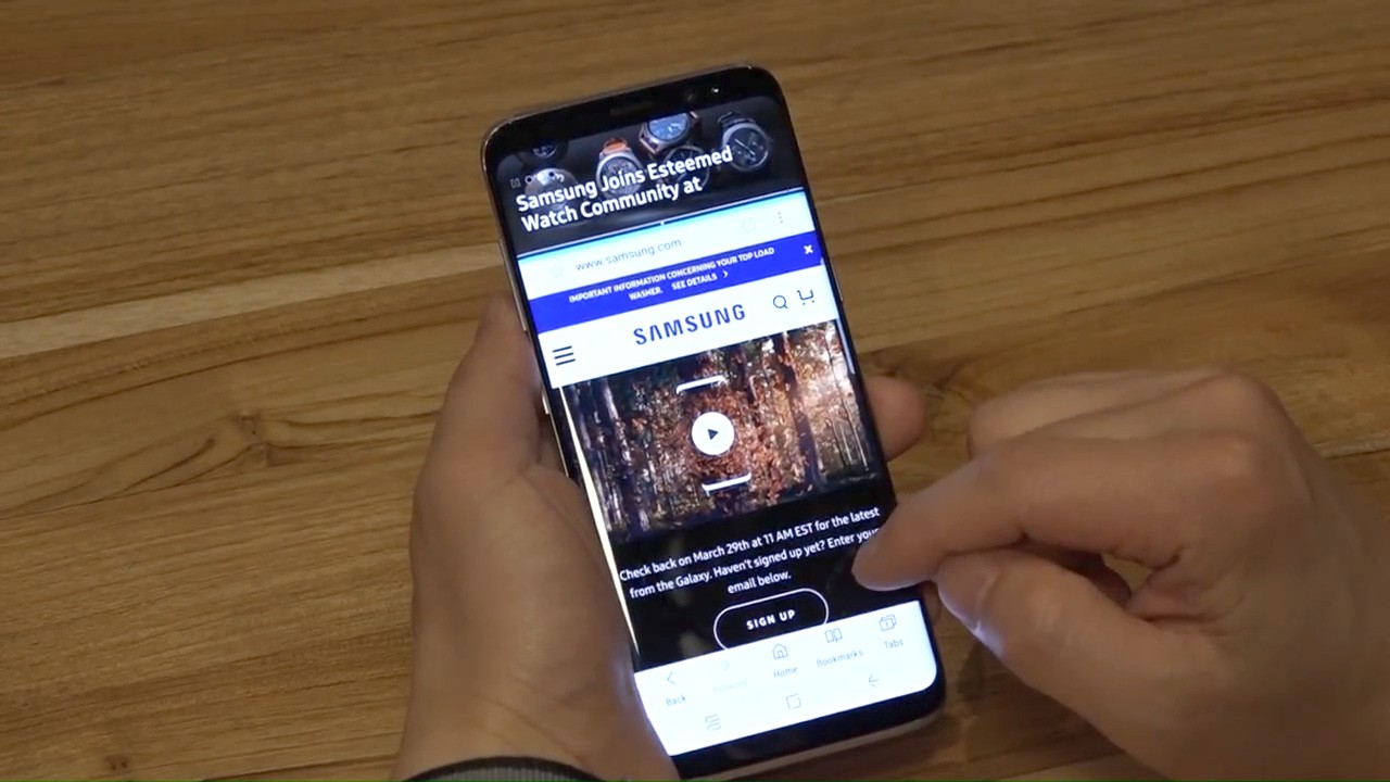 L'Infinity Display del Samsung Galaxy S8