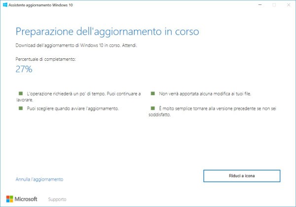 Windows 10 Creators Update disponibile al download