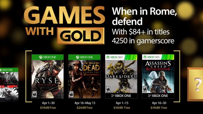 Games With Gold: svelati i videogiochi gratuiti di Aprile per Xbox One e Xbox 360