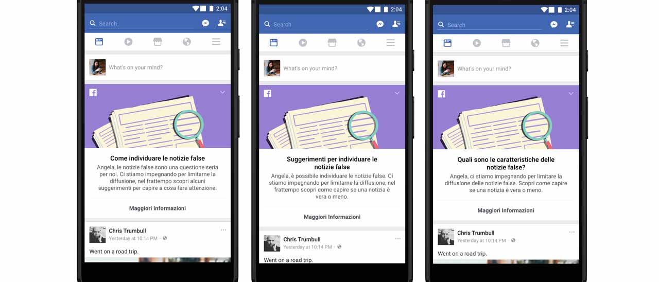 Facebook: News Feed contro la disinformazione