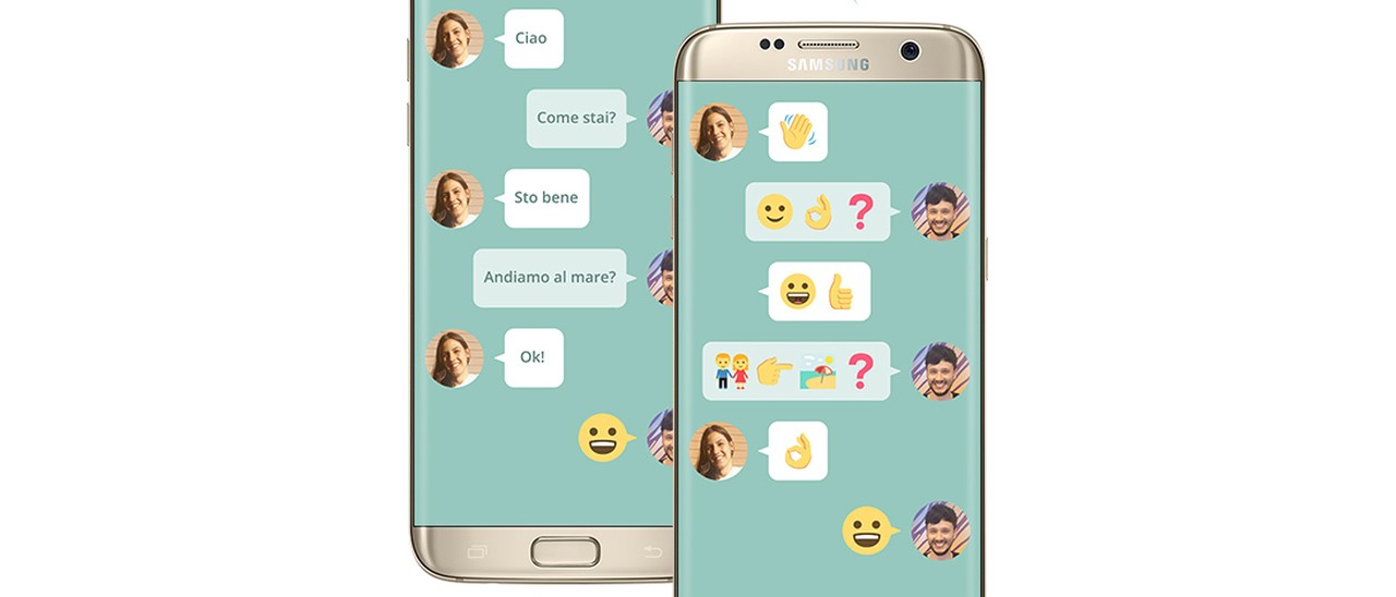 Samsung Wemogee, app per parlare con le immagini
