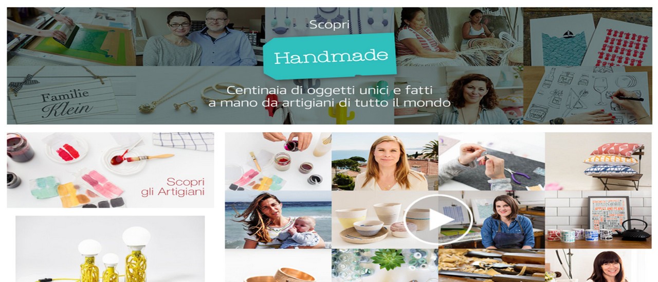 Amazon, un successo il negozio Handmade