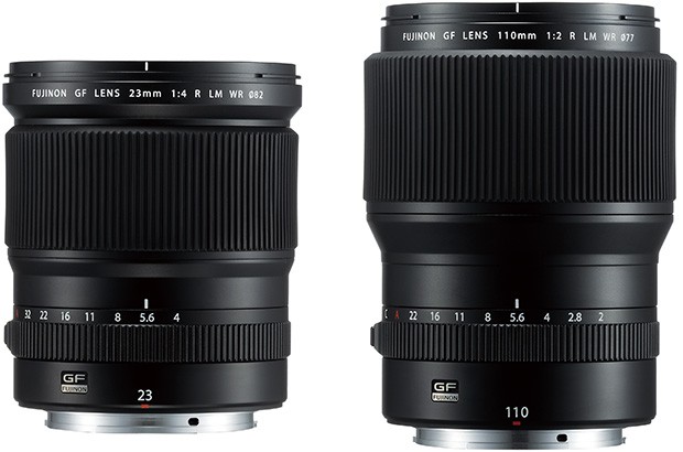 Nuove ottiche per il medio formato GFX di Fujifilm: gli obiettivi FUJINON GF23mmF4 R LM WR e FUJINON GF110mmF2 R LM WR