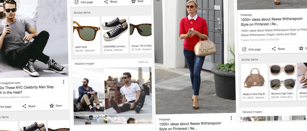 Google Immagini e suggerimenti per lo shopping