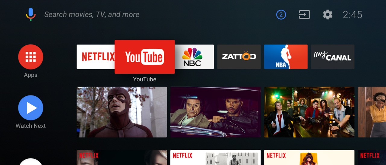 Google presenta il restyling di Android TV