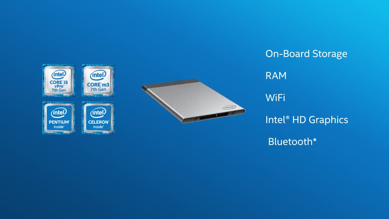 Intel presenta il microcomputer Compute Card