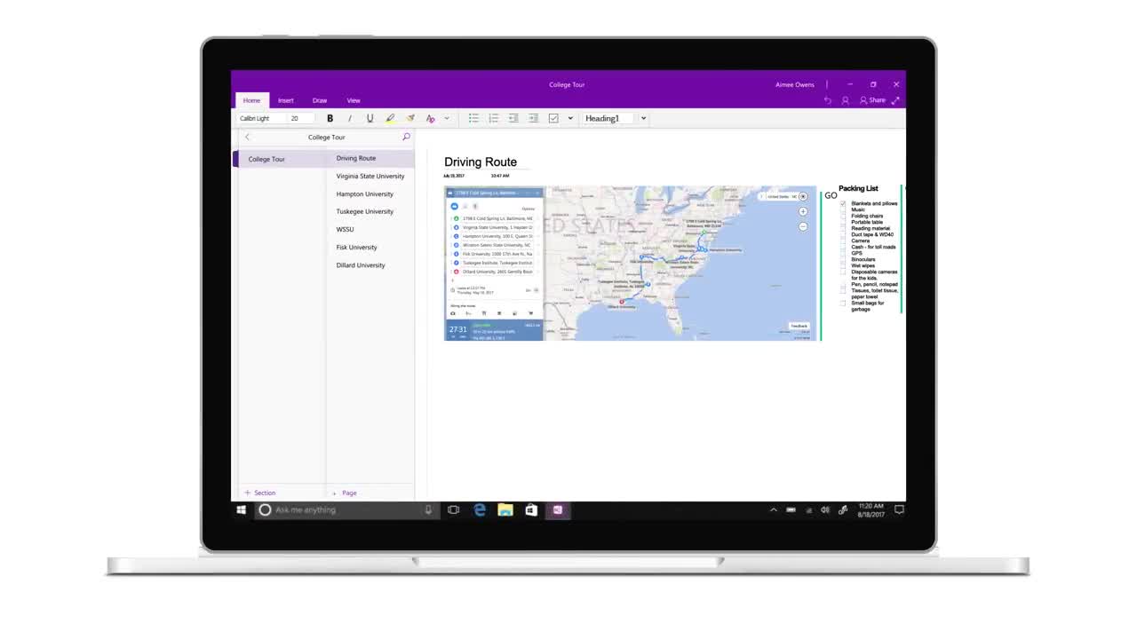 Restyling per l'interfaccia di Microsoft OneNote