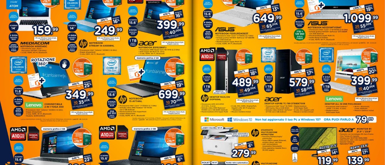 Volantino Unieuro, tanti sconti a tasso zero