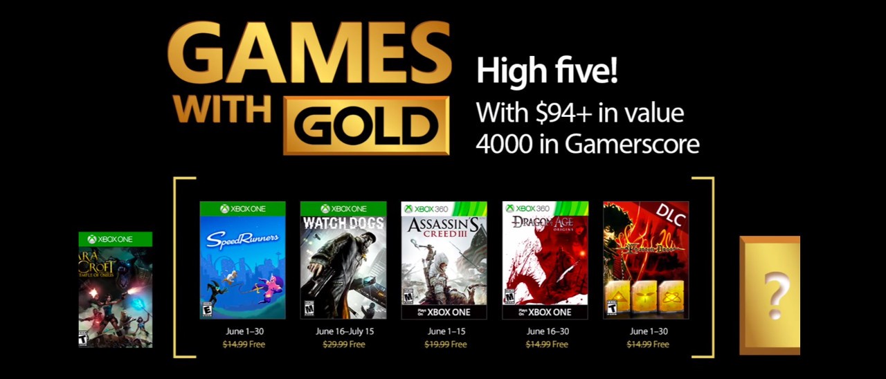 Microsoft svela i Games with Gold di giugno 2017