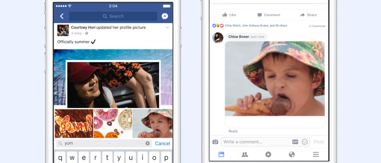Facebook festeggia i 30 anni delle GIF