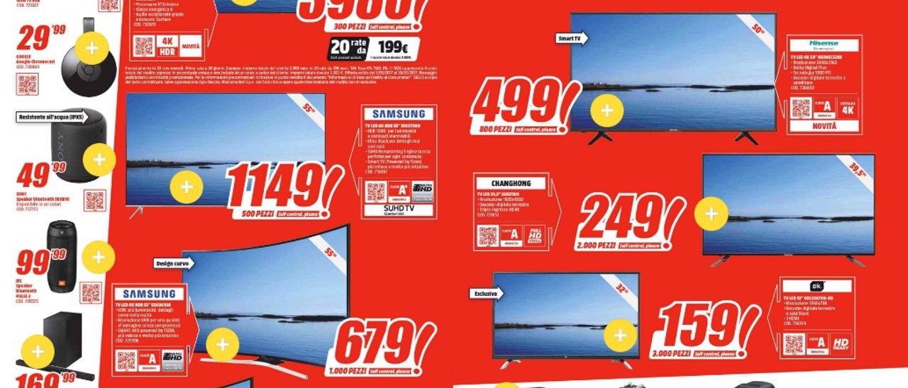 Volantino MediaWorld: iPhone 7 32GB a 599 euro